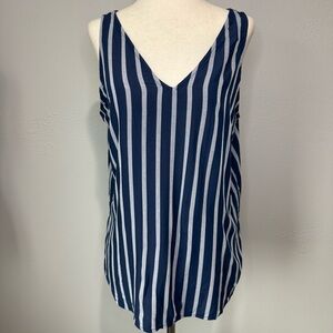 Old Navy Striped V-Neck Tank Top